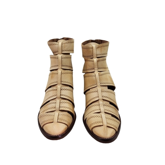 Sundance Women's Leather Veracruz Lex Boots Light Tan - Picture 3 of 8